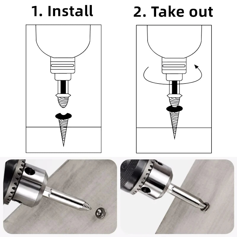 Hss S2/4341/CO Titanium Extractor Remover Drill Bit Disassemble