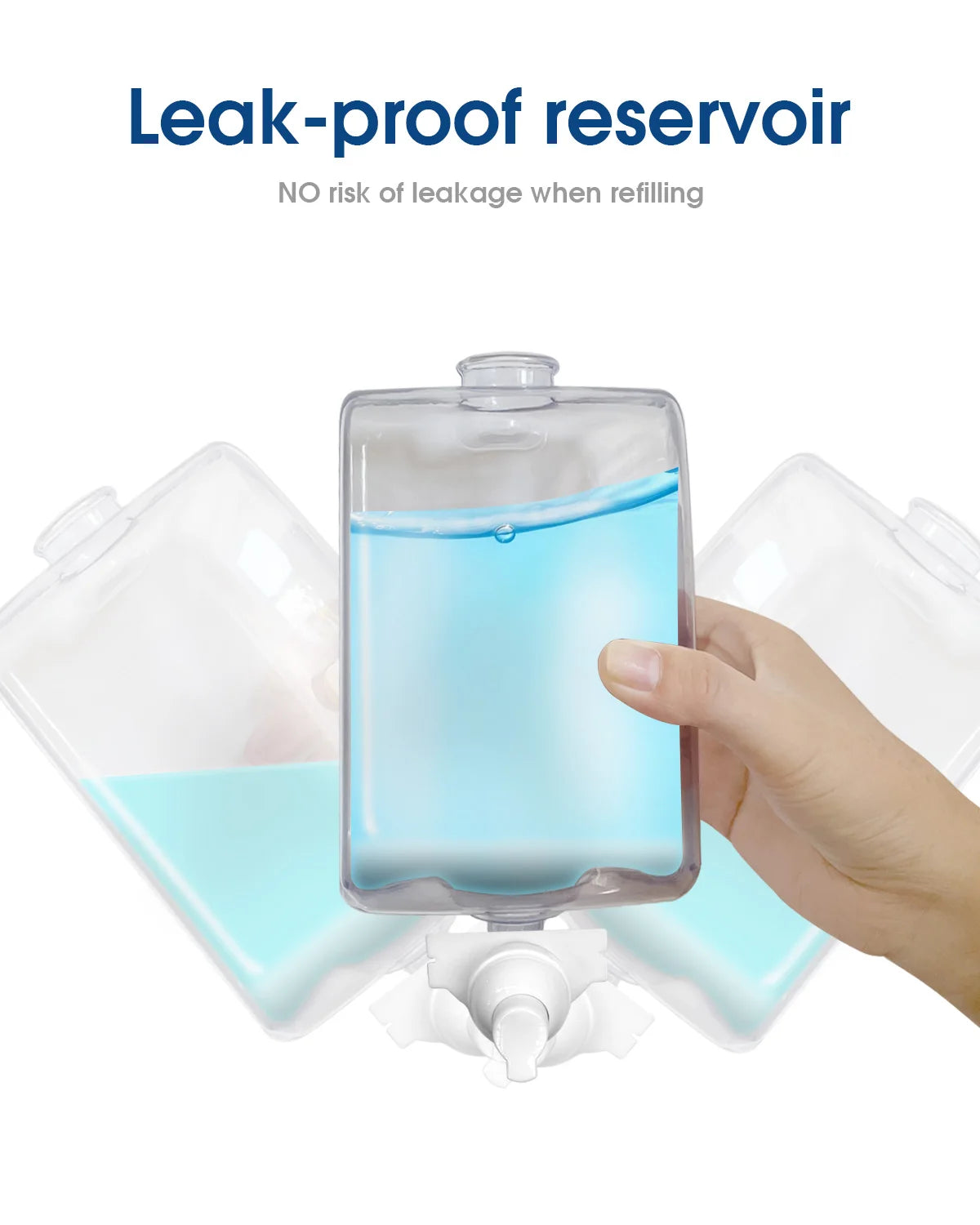 1000ML Foaming Hand Soap Dispenser Wall Mount Kitchen Bathroom Liquid