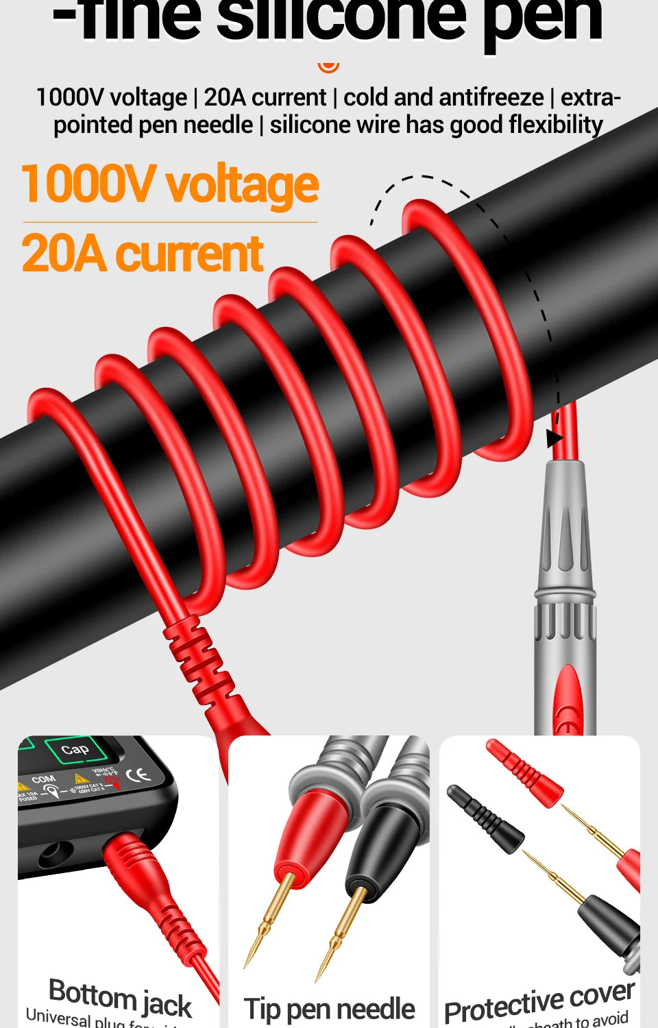 ANENG 683 Smart Multimeter Rechargeable High-end Touch 6000 Counts