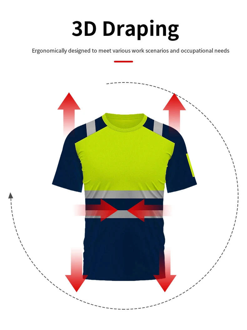 Men's Workwear Shirts Long Sleeve Hi Vis Shirts Workwear Hi Vis Work