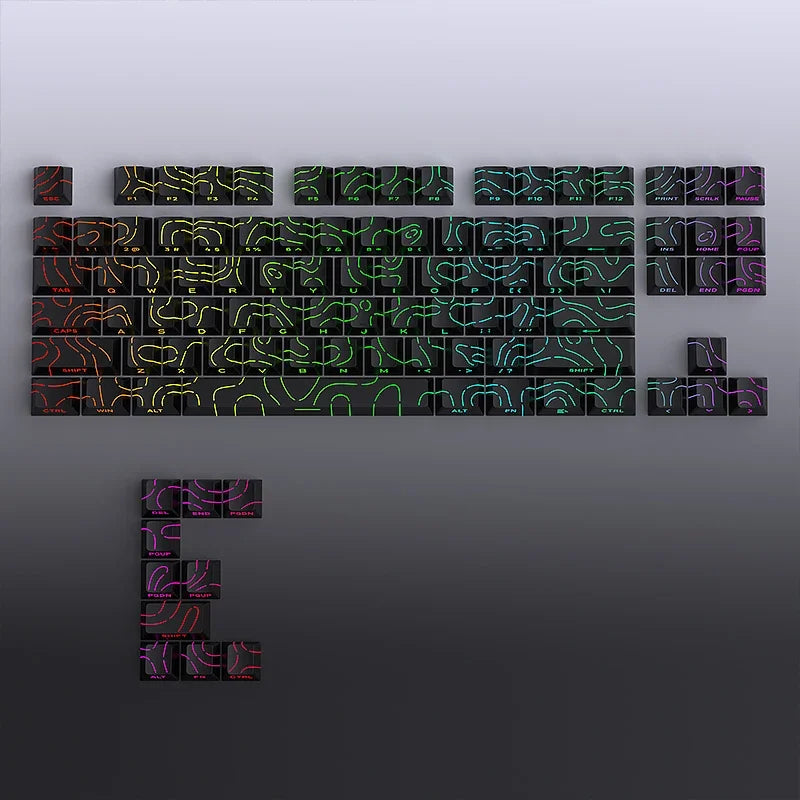 Contour 4.0 Side Engraved Keycap PBT Translucent 97 Key Gaming