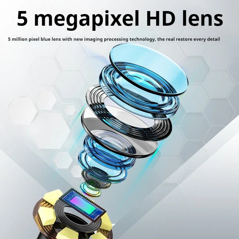 3.9mm 5 million pixels HD Two-Way Rotary 360° Industrial Piping