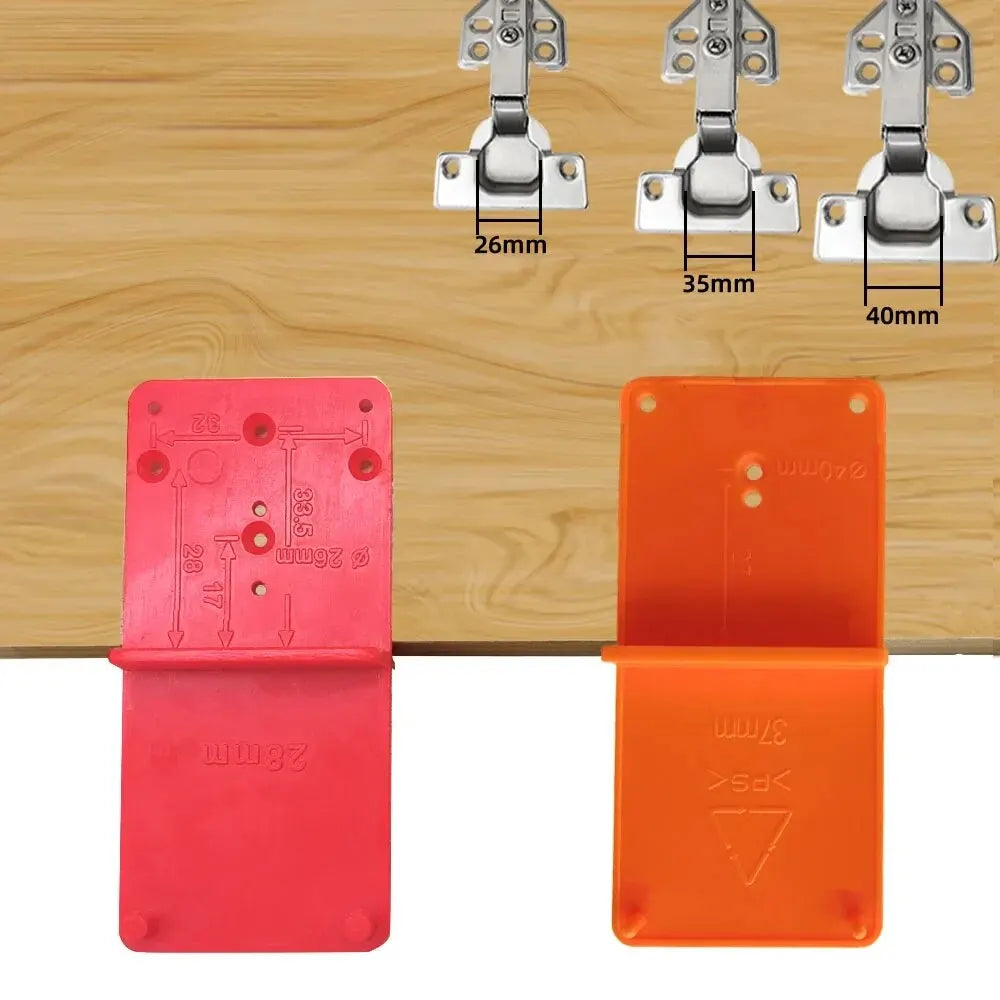 Hinge Hole Drilling Guide Positioning Mark Template 26/35/40mm Hing