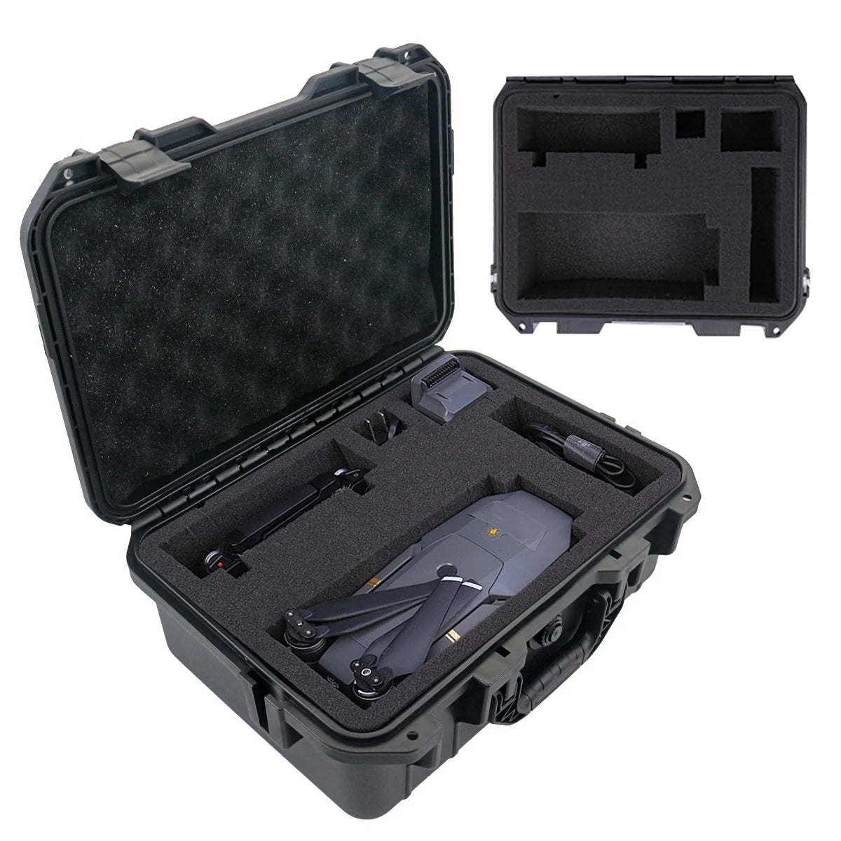 1pc Waterproof Hard Carry Case Bag Tool Case With Pre-cut Sponge