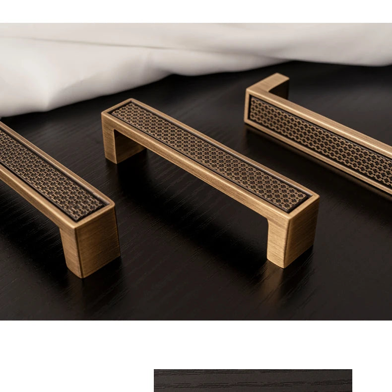 Santaya Antique Brass Handle Luxury Bronze Pull Kitchen Cabinet