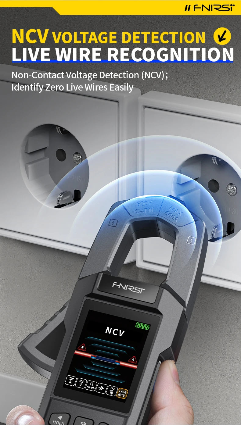 FNIRSI DMC-100 10000 Counts DC AC Current USB rechargeable Clamp