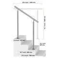 Handrail for Outdoor Transitional Stainless Steel Railings