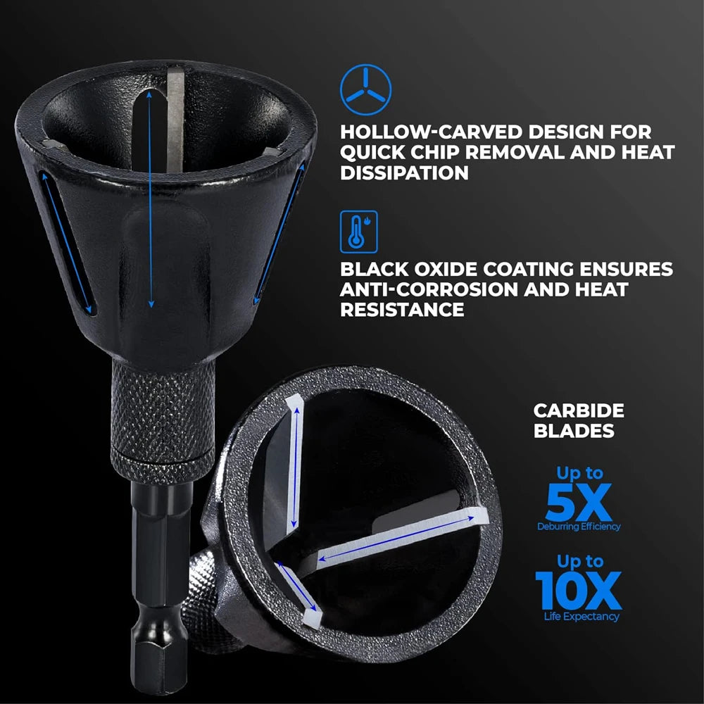 Deburring External Chamfer Tool for Metal High Speed Steel Hex Shank
