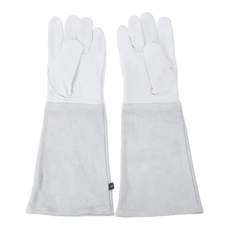 1 Pair Gardening Rose Pruning Gauntlet Heavy Duty Gloves Thorn Proof