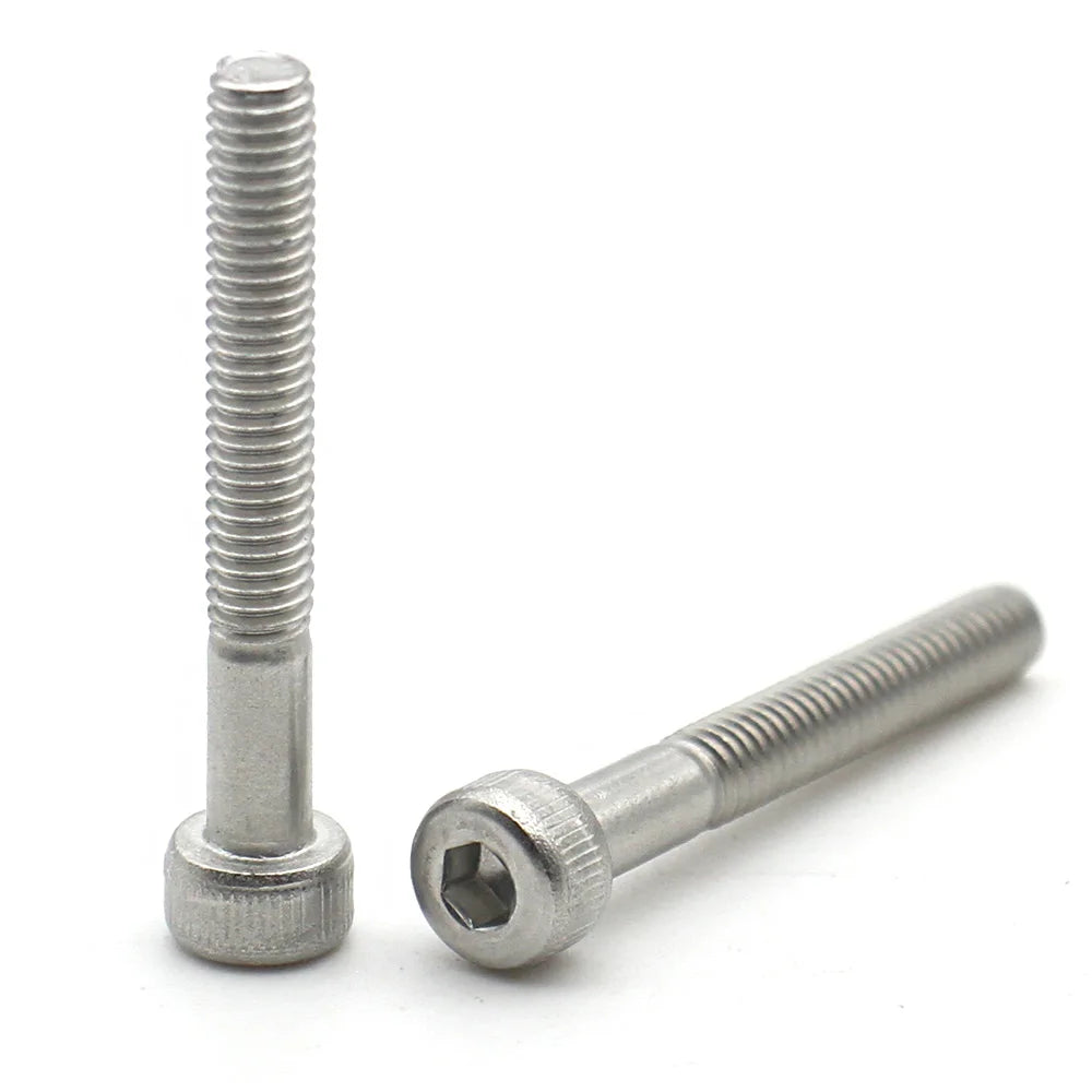 10-1pcs 304 Stainless Steel Socket Cylinder Head Cap Screws M3 M4 M5