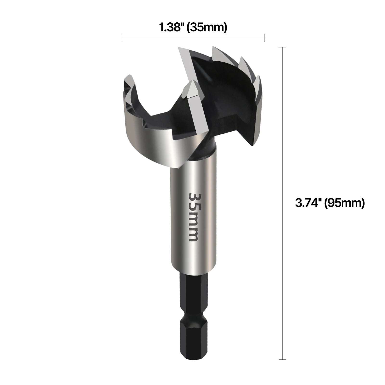 6-40mm 6.35mm Hex Shank High Carbon Steel Boring Drill Bit Carpenter