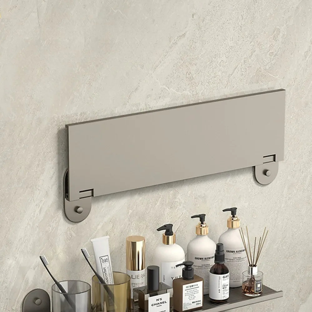 Folding Shelf Bathroom Shelf Toilet Organizer Wall Mounted Shelf