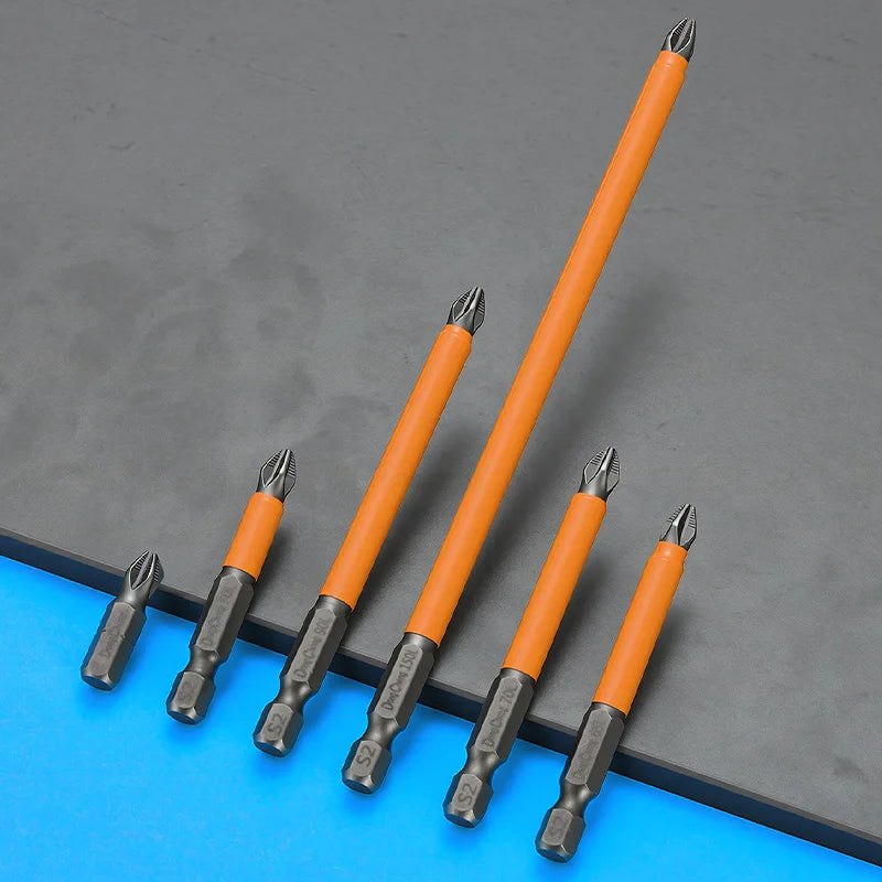 Anti Slip bits Magnetic Screwdriver bit Set S2 Alloy Steel Impact