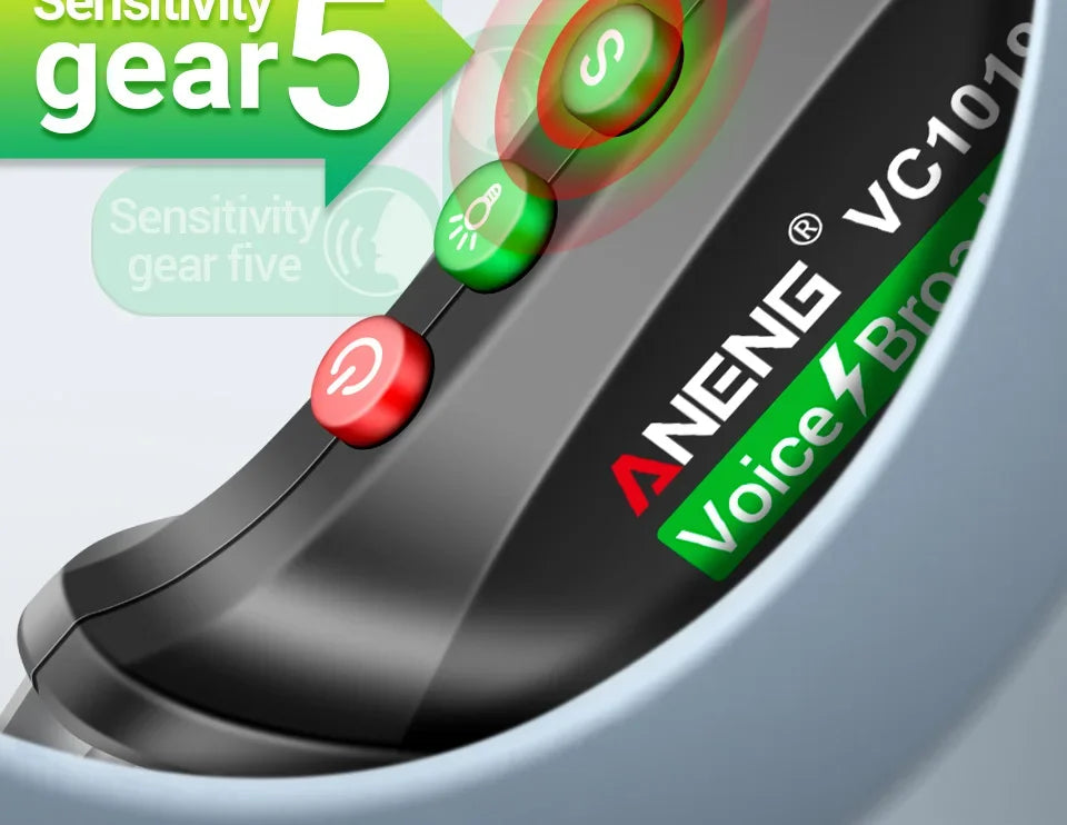 ANENG VC1019 Non-Contact Voltage Tester Pen Voice Broadcast Red Laser