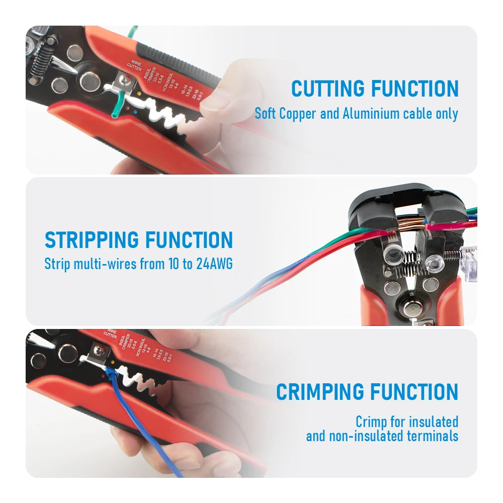 Professional Electrician Wire Pliers Cable Wire Stripper Cutter
