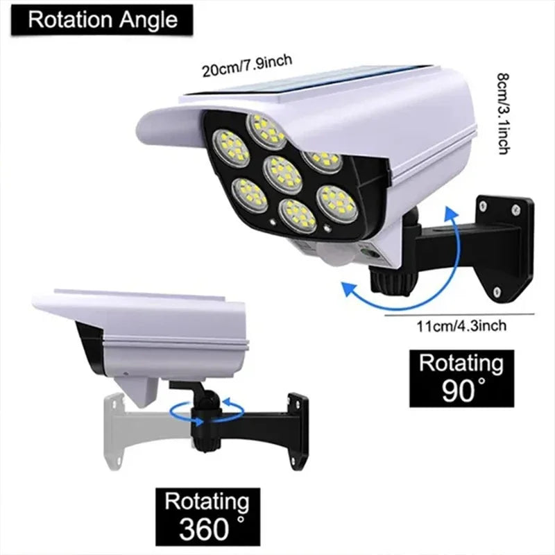 77LED Solar Light Simulation Security Dummy Camera Motion Sensor