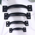 2Pcs Door Handle+8pcs Screws Iron Door Handle Gate Handle Pull For ...
