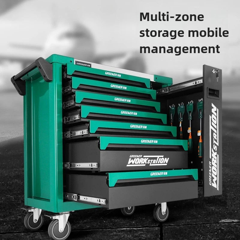 Heavy-Duty Multi-Function Auto Repair Tool Cart & Cabinet