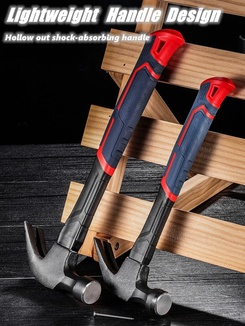 Multifunctional Claw Hammer Ramshorn Nail Hammer Engineering Handle