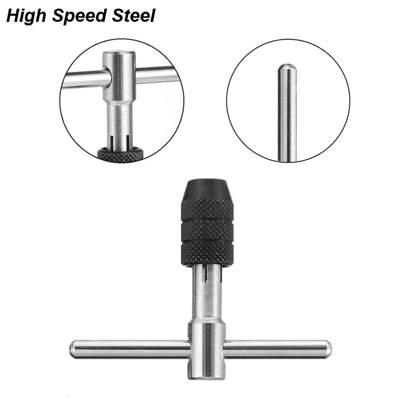 T-Handle Wrench M3 M4 M5 M6 M8 Hand Tap Reamer Thread Tapping Tool