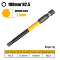 Magnetic Hex Driver Bits Set 50/100/150mm H1.5-H10mm with Enhanced