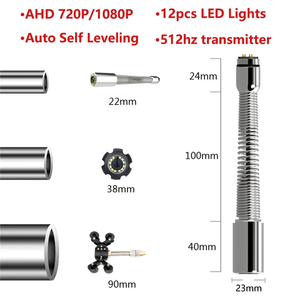 17/23MM 512Hz/720/1080P AHD Camera Head or Connector