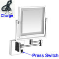 Rose Gold Square Led Bathroom Mirror Wall Mounted Lighted Bathroom