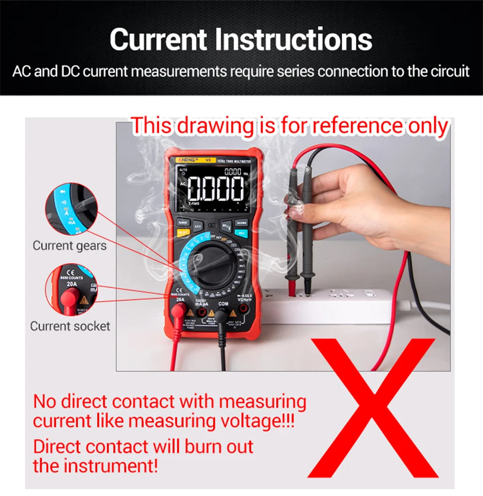 ANENG 683 Smart Multimeter Rechargeable High-end Touch 6000 Counts