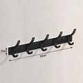 Black Robe Hooks Towel Hanger Nail Wall Rack Hooks Coat Clothes Holder
