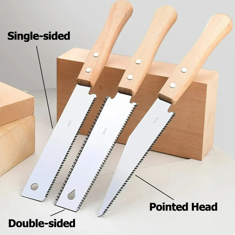 Japanese Style Hand Saw Non-slip Wooden Handle Pull Saw Flush Cut Saw