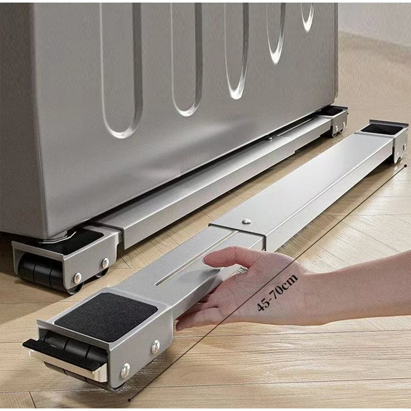 Retractable Refrigerator Base With Wheels Adjustable Stand