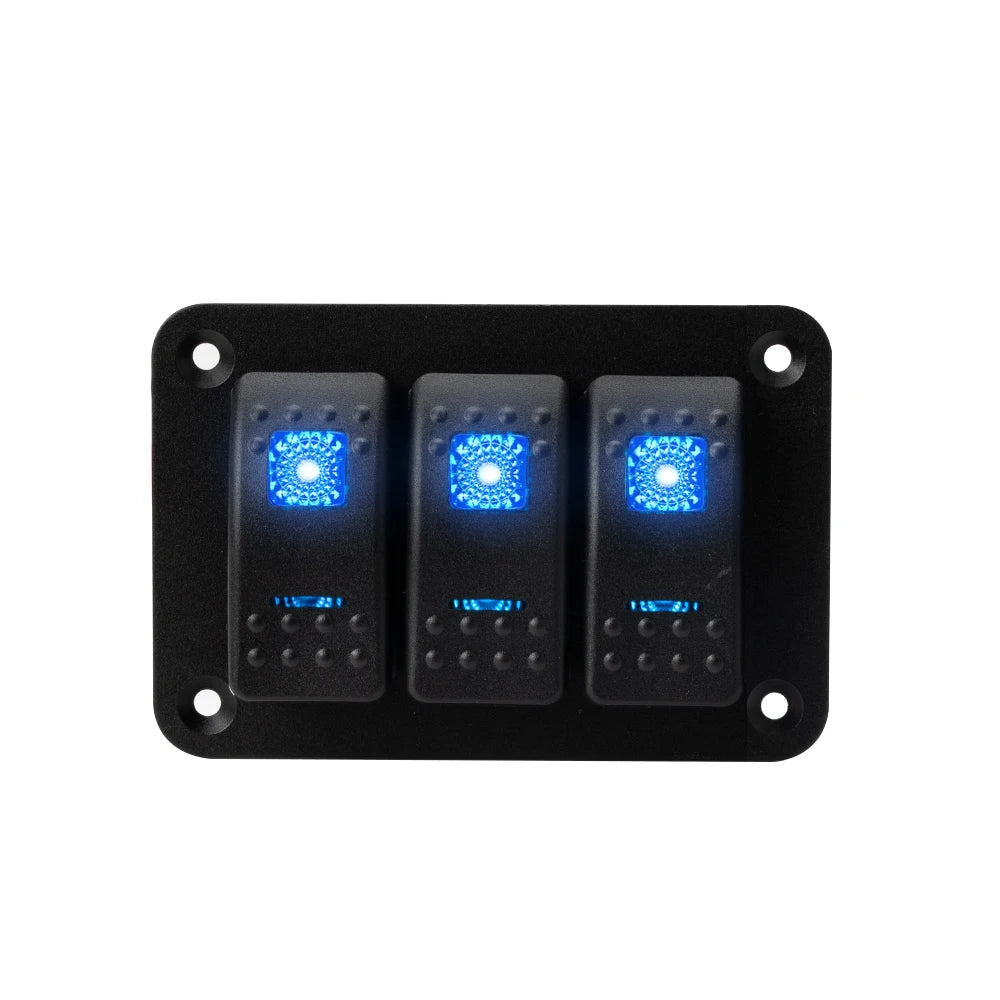 2 3 4 5 6 8 Gang Waterproof Marine Switch Panel 12V With 4.2A Dual