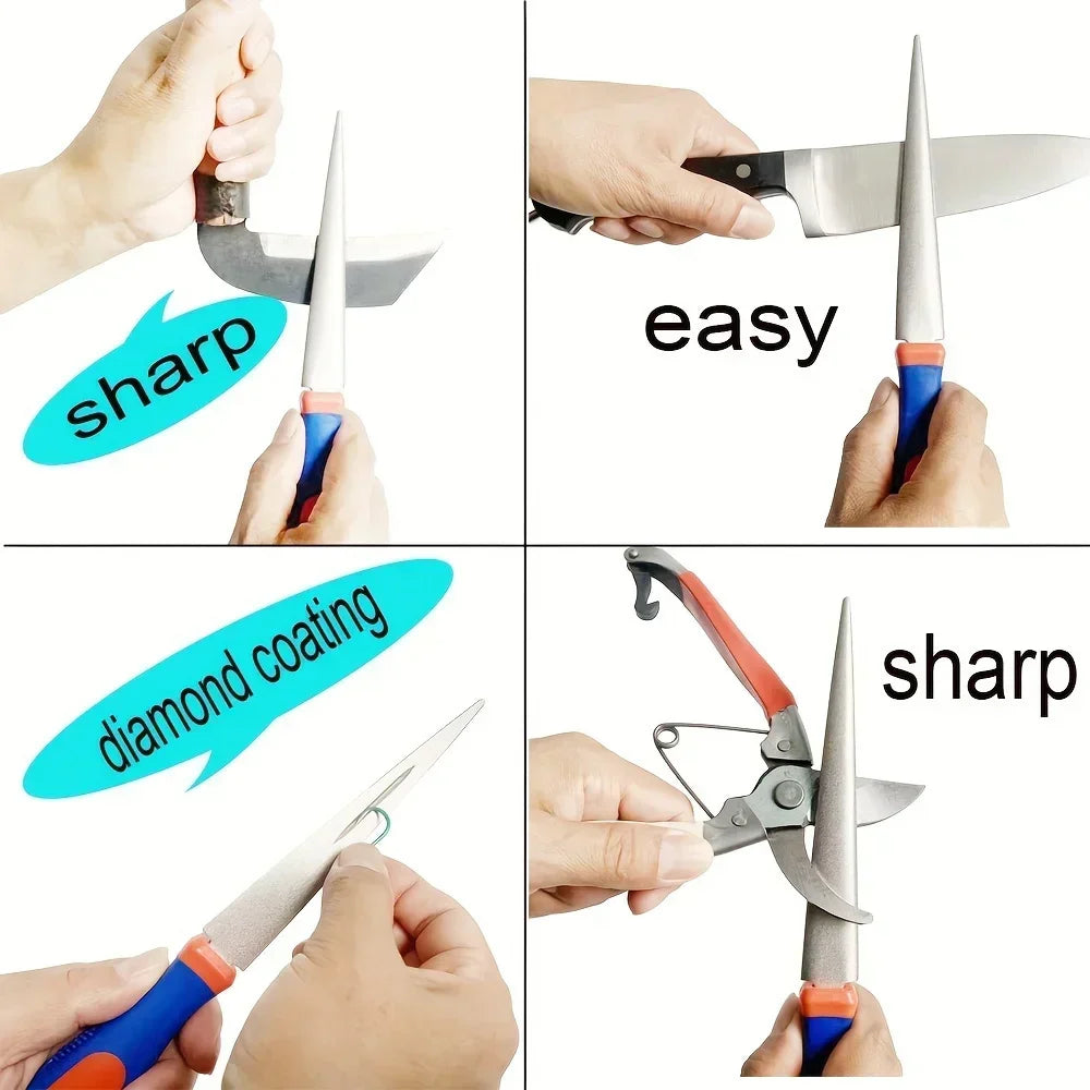Diamond sharpening stone with one stone and two birds