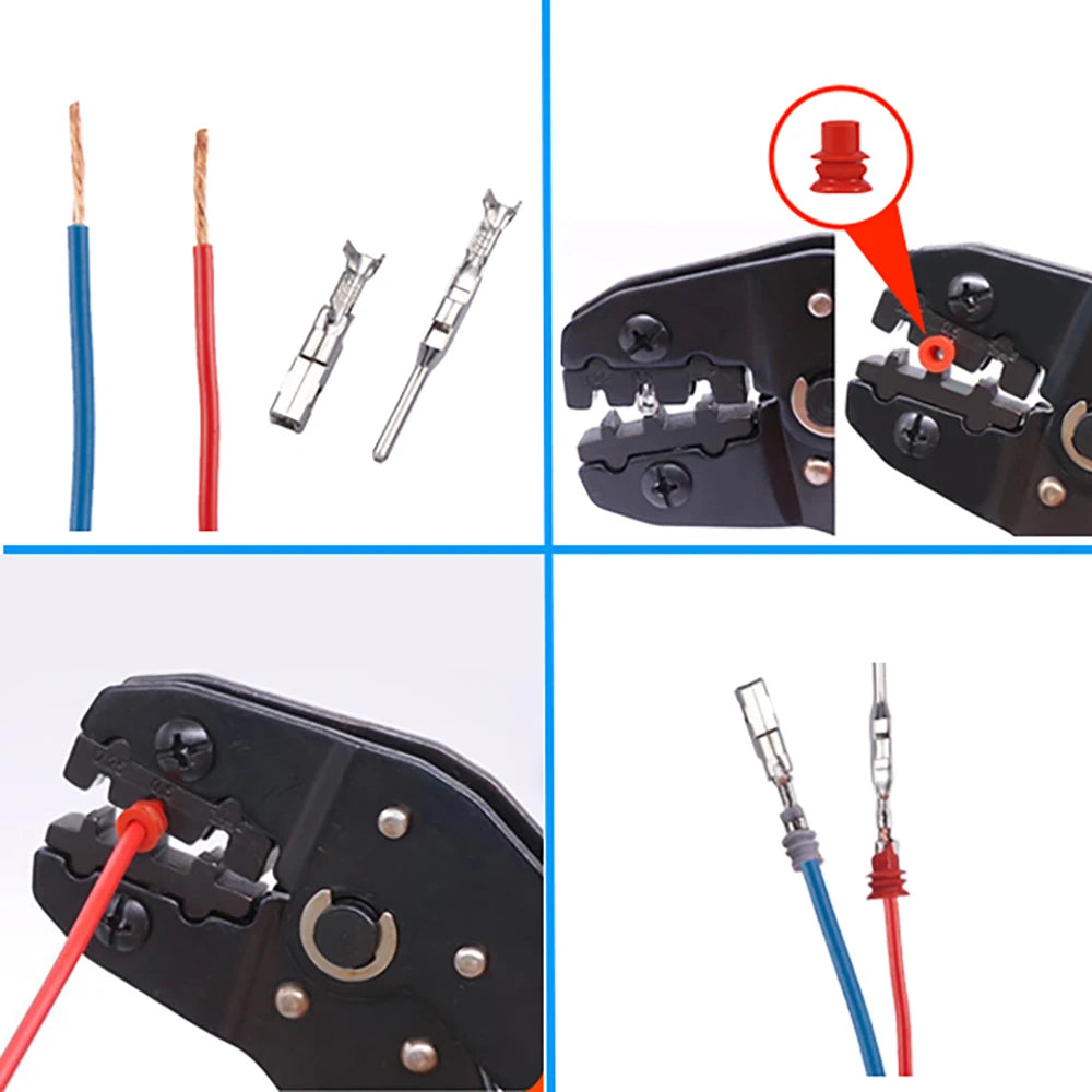 1200-Piece Car Connector Pin Kit – 1–3.5mm Wire Crimp Terminals