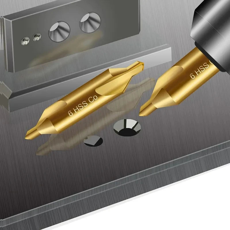 M35 Cobalt Center Drill Bit 60 Degree Countersink Drill Stainless