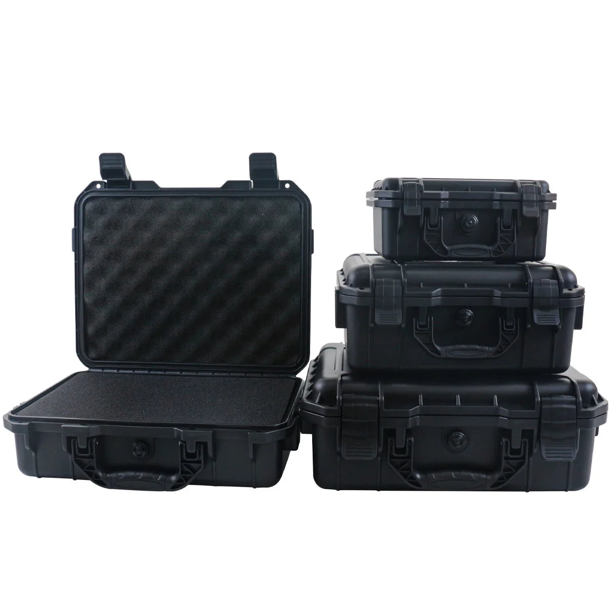 1pc Waterproof Hard Carry Case Bag Tool Case With Pre-cut Sponge
