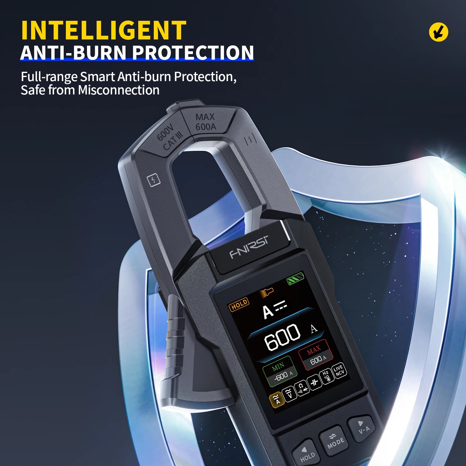 FNIRSI DMC-100 10000 Counts DC AC Current USB rechargeable Clamp