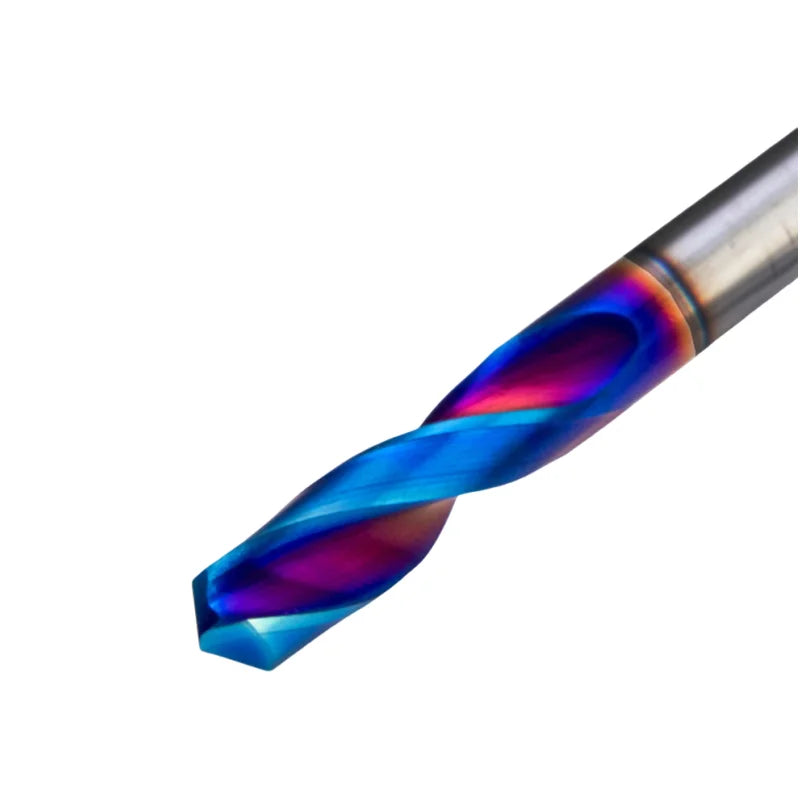 HRC70 Solid Carbide Twist Drill Bit Blue Coated 1mm-17.9mm CNC NC