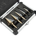 5-in-1 multi-step drill bit, high-precision drilling step drill bit