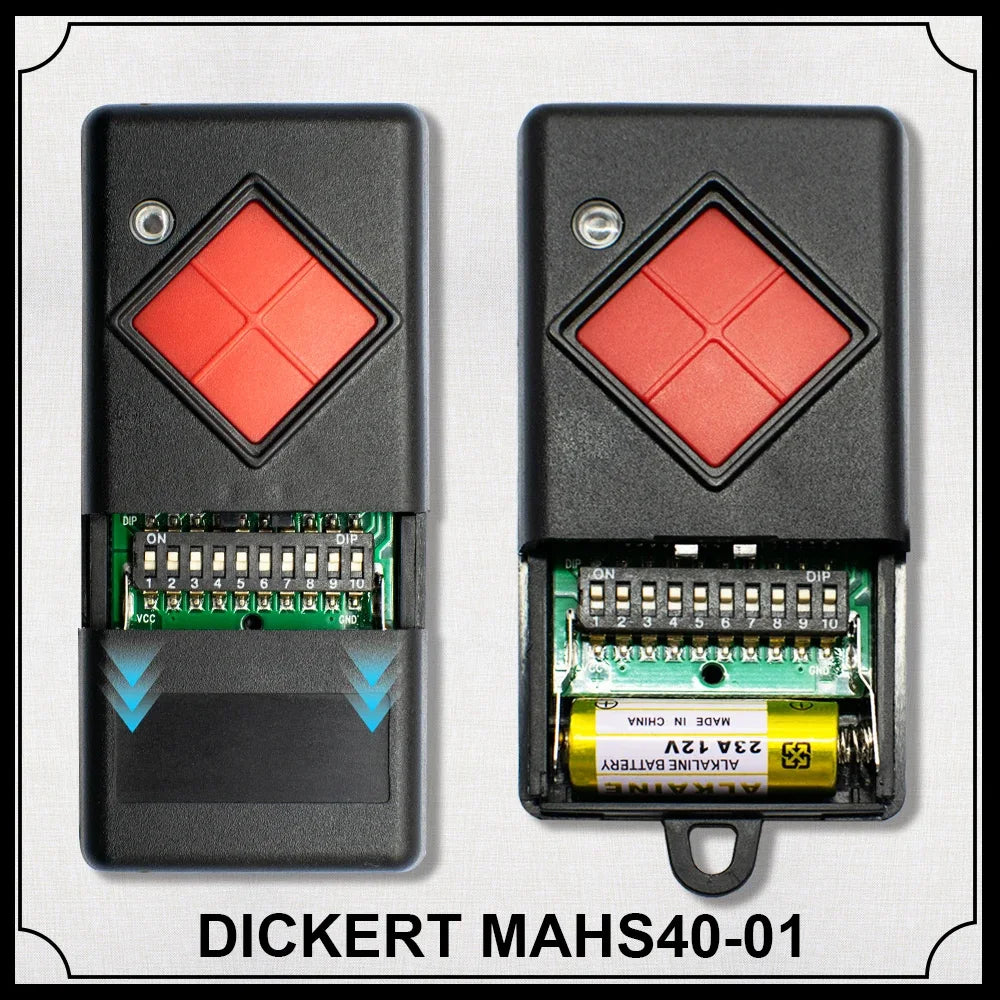 Remote Control 40 mhz DICKERT 1 Button 40.685MHz MAHS40-01MAHS40-04...