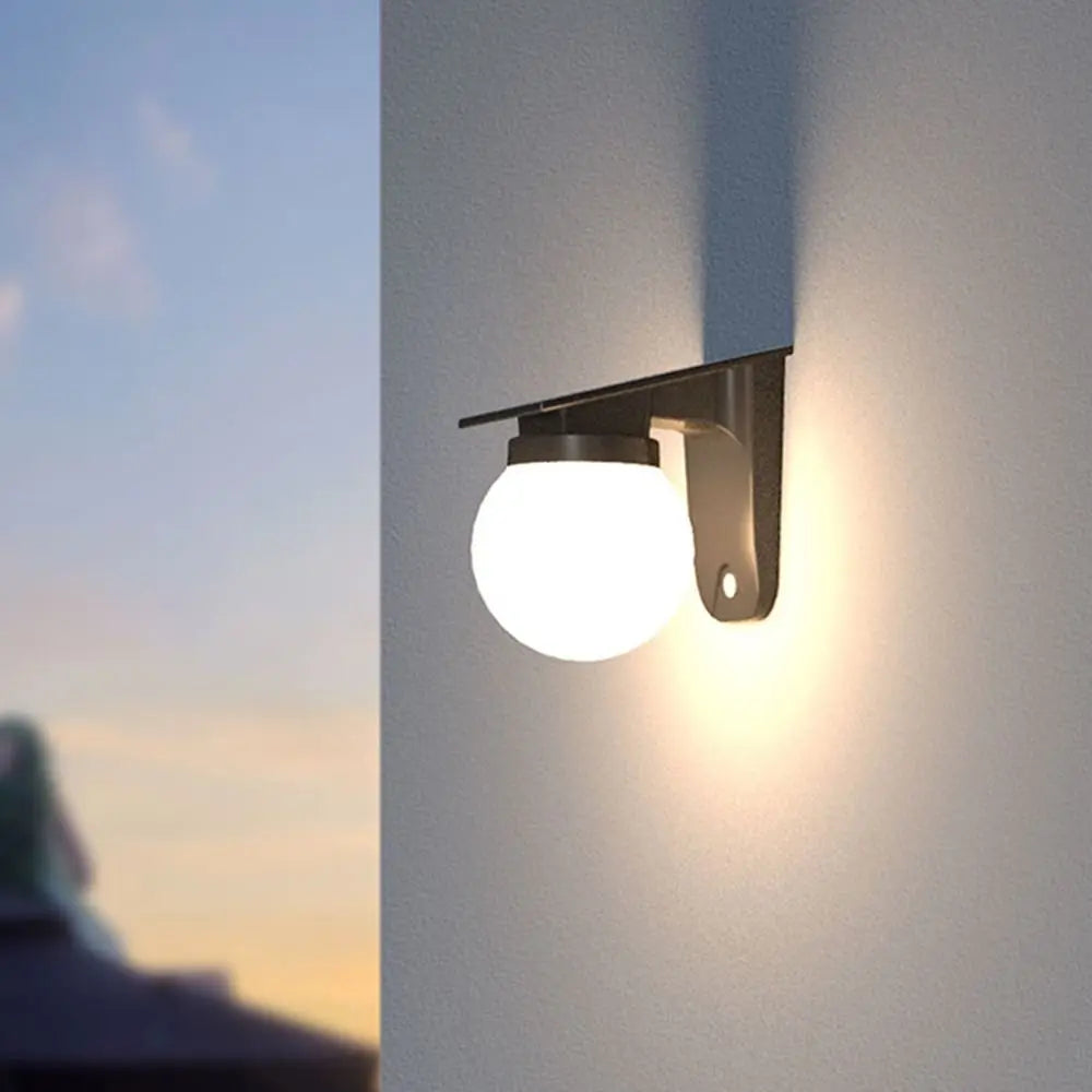 Auto on/Off Solar Wall Light Wall Mounted IP65 Waterproof Solar