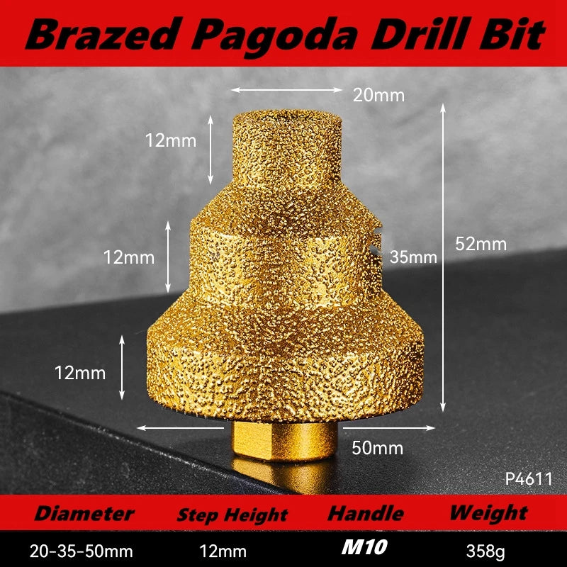 M10 Diamond Chamfer Router Bits Hole Saw Milling Tile Cutter Marble