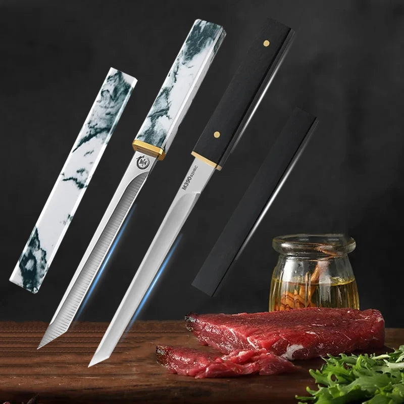 Barbecue Utility Knife Slicing Fish Fruit Steak Knife Plastic Handle