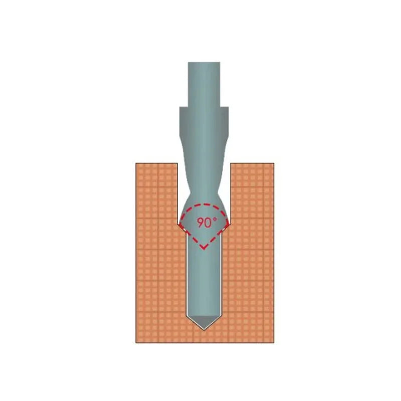 Two-Stage Step Drill Bit — 90° & 180° Chamfer Countersink for M3 to