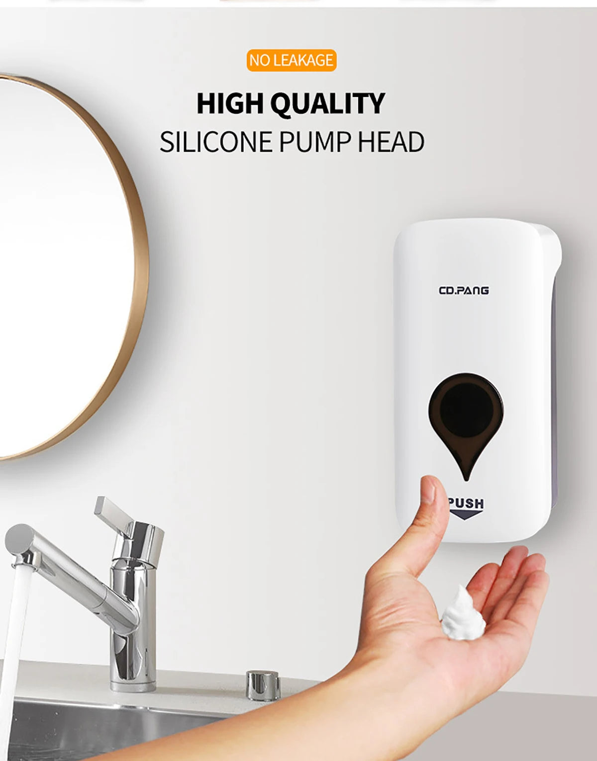 Foam Soap Dispenser Wall Mount Hand Washing Sanitizer Dispensing Foam