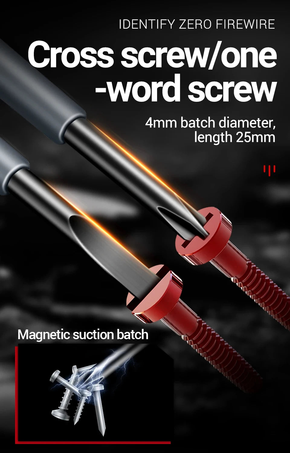 Multifunctional Electrician Test Screwdriver AC Non-contact Induction