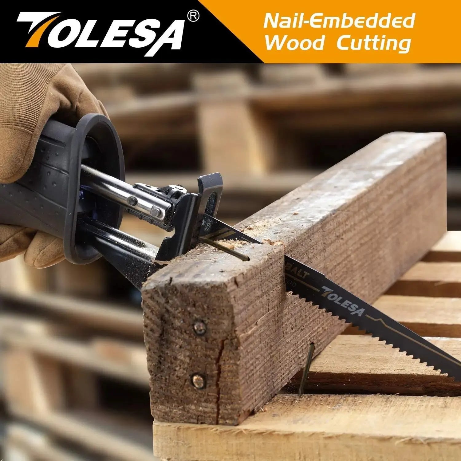 TOLESA 10-Pack Bi-Metal Reciprocating Saw Blades – Wood, PVC & Metal
