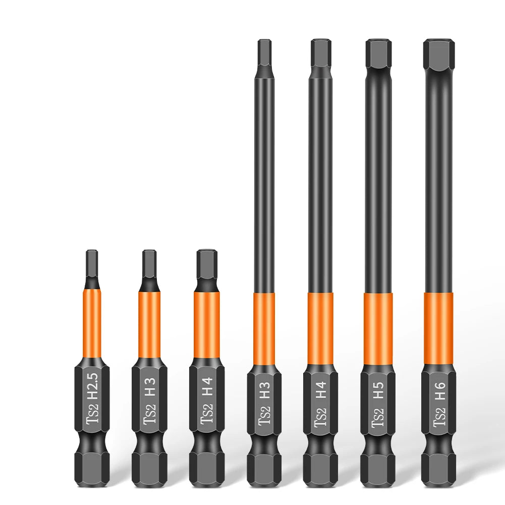 50-100mm High-Hardness Hex Socket Head Drill Bit Electric Screwdriver