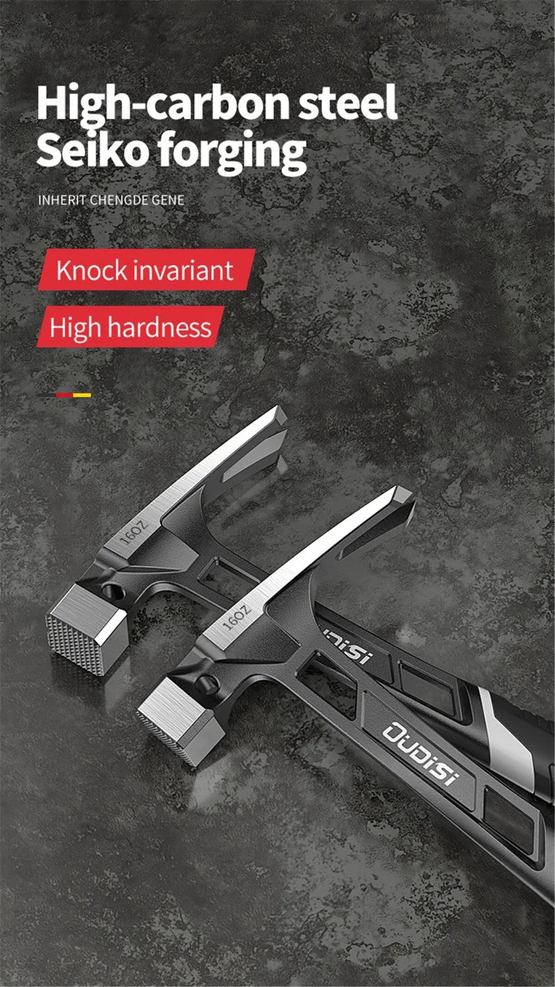 Multifunction Magnetic Claw Hammer for Woodworking Non-slip