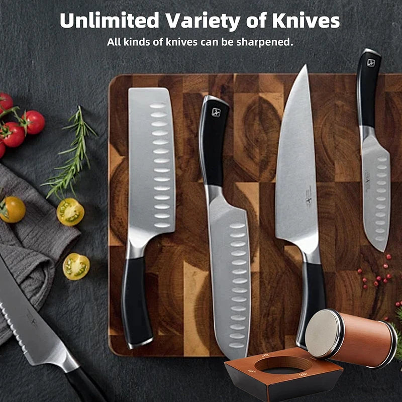 4 Angles Rolling Knife Sharpener Kit For Straight Edge Roller Knife